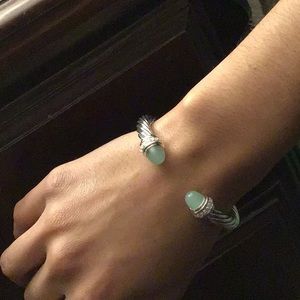 David Yurman 7mm Chalcedony and Diamond bracelet!!